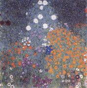 Gustav Klimt Flower Garden oil painting